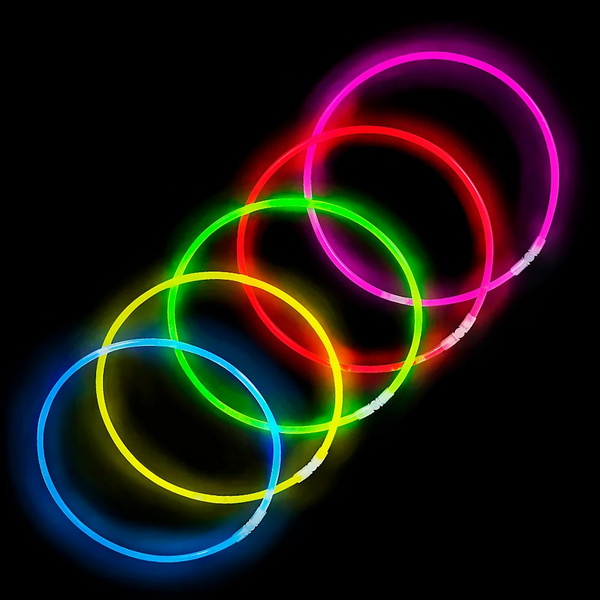 JR27749  Assorted Color Glow NECKLACEs